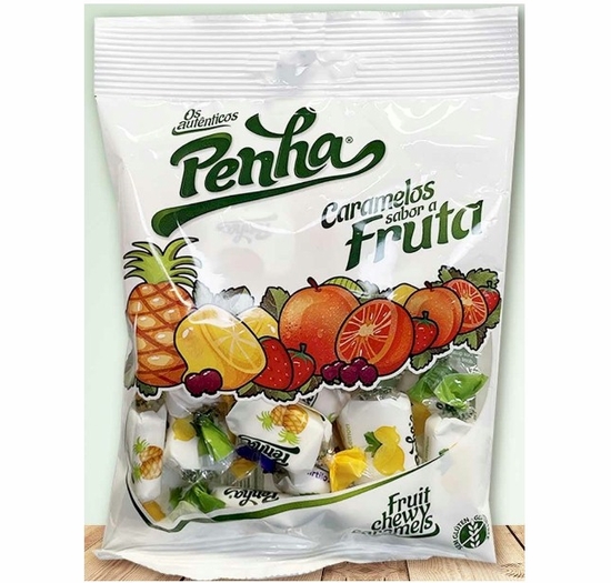 Penha Fruit Chewy Flavored Caramels Tropical Mix 100g (2 Bags)