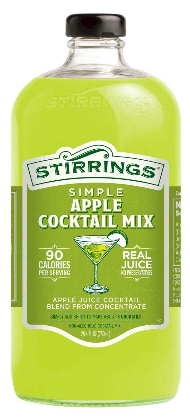 * Stirrings Apple Martini Cocktail Mixer 750ml