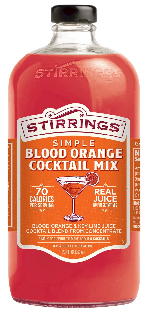 * Stirrings Blood Orange Martini Cocktail Mixer 750ml