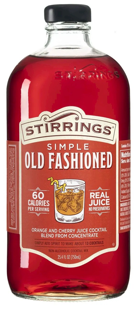 * Stirrings Old Fashioned Cocktail Mix 750 ml.