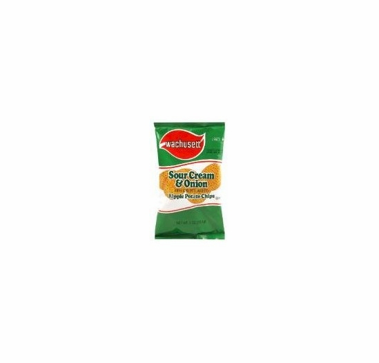Wachusett Sour Cream & Onion Ripple Potato Chips 1 oz. (36ct Case)