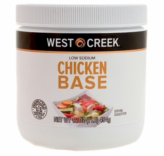 West Creek Low Sodium Chicken Base 16 oz.