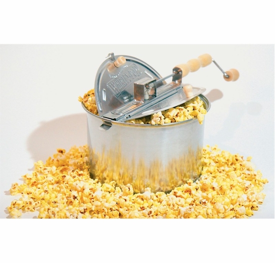 WhirleyPop Stovetop Popcorn Popper Original Silver