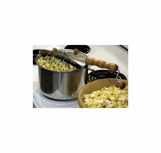 WhirleyPop Stovetop Popcorn Popper Original Silver