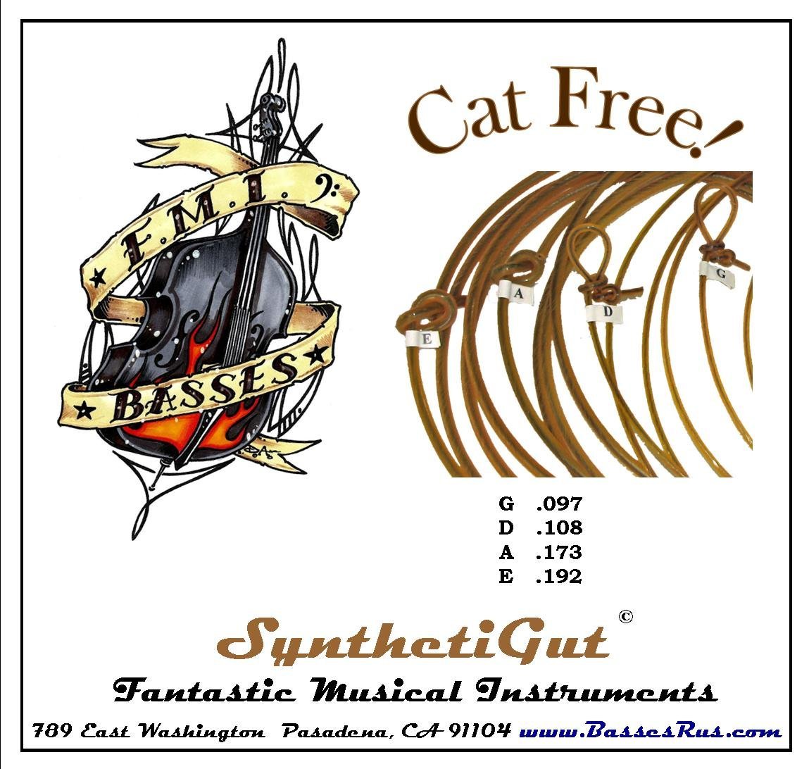 FMI Synthetic Gut BASS STRINGS Closer to Real Gut Strings than Nylon Weedwackers