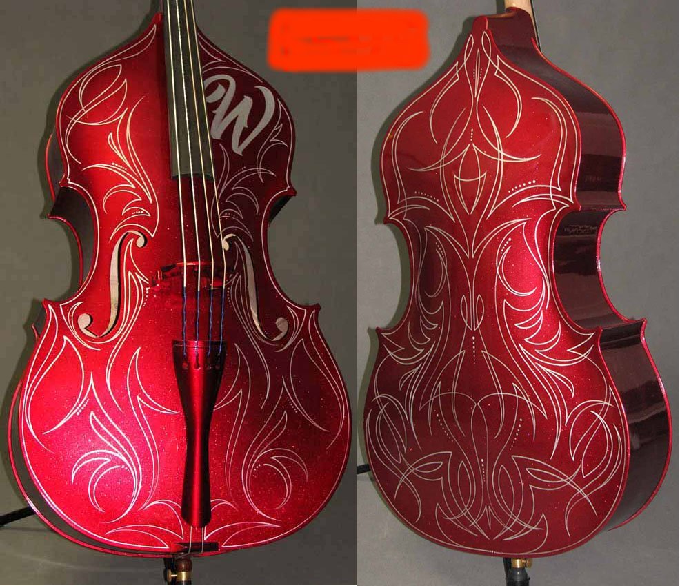 MB45 Black 3/4 UPRIGHT BLACK BASS Rockabilly and Bluegrass with HOT