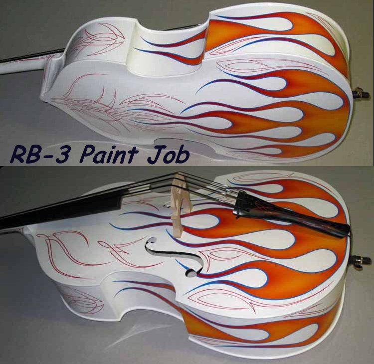 RB2 Custom Rockabilly Upright Bass with Flames