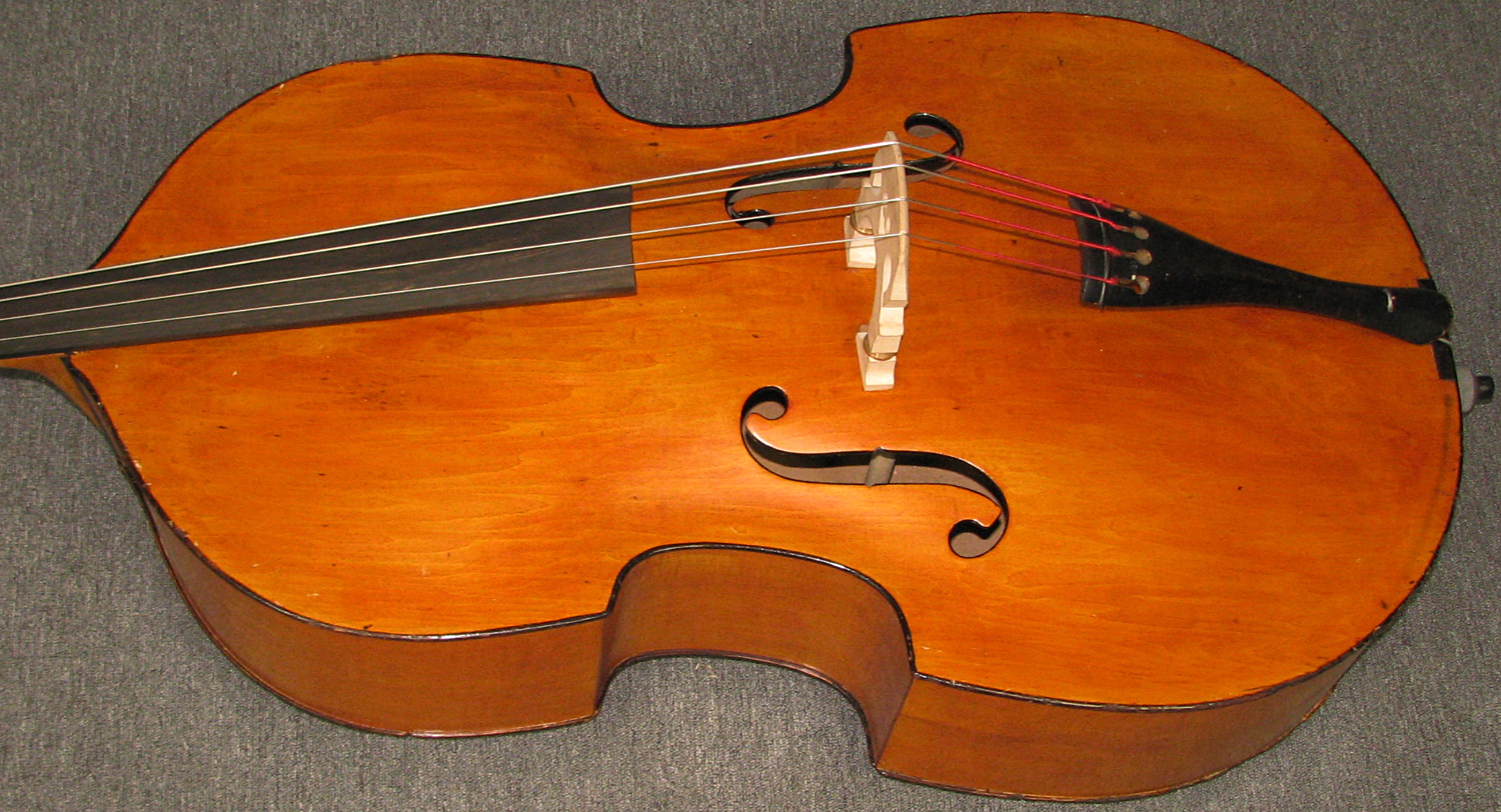 Vintage American Standard upright bass made in 1937, lefty converted