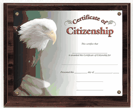 Acrylic Cover Certificate Plaque