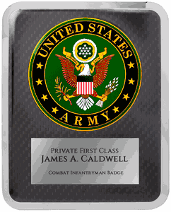 Army Hero Plaque