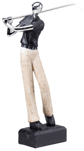 Contemporary Male Golf Trophy - 3 Sizes