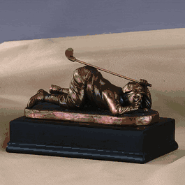 Crawling Comic Golfer Trophy