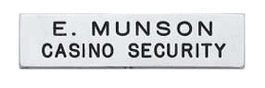 Deep Engraved Name Bar .75