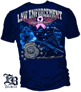 Elite Breed Law Enforcement Fight Breast Cancer T Shirt