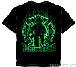 Fighting Irish Firefighter Tee
