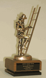Fireman Descending Ladder Trophy