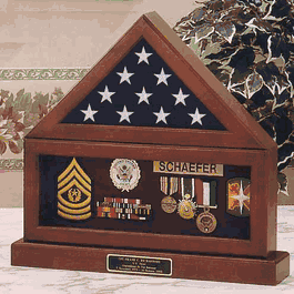 Flag Display w/ Shadowbox Small