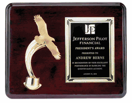 Flying High Gold Eagle Plaque