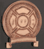 Glossy Black Firefighter Plaque