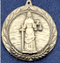 Justice Cast Medal with Neck Ribbon