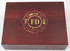 Laser Engraved Firefighter Rosewood Golf Ball Box