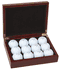 Laser Engraved Firefighter Rosewood Golf Ball Box