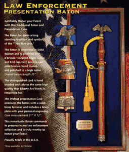 Law Enforcement Presentation Baton and Case