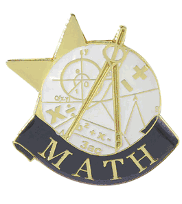 Math Lapel Pin