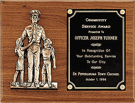 Policeman Rescue Plaque