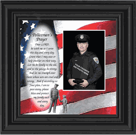 Policeman's Prayer Photo Frame