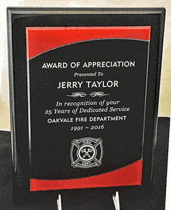 Premium Series Fire Department Plaque