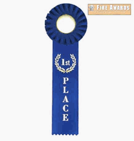 Stock Rosette Ribbon With Single Streamer
