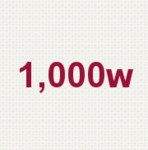 1,000W