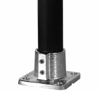 1 1/4 in Speed-Rail Flange Base, Aluminum, Modern Studio Equipment, 45