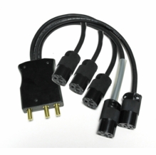 100a Stage Pin Male to (5) 20a Edison Splitter