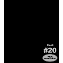 20 Super Black Savage Seamless Paper 53"x12yds