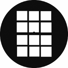 203 Double Hung Window Gobo Pattern