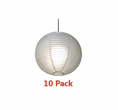 24" Chinese Paper Lantern 10 Pack Bulk Discount Super Saver
