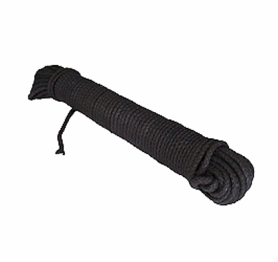 #6 Black Sash Cord 100' Hank 3/16" Diameter