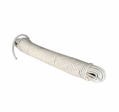 #6 White Sash Cord 100' Hank 3/16" Diameter