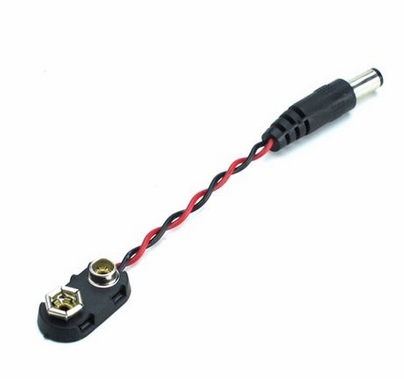 9V Battery to Barrel Adapter Cable