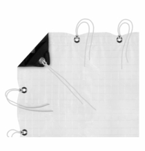 Advantage 12x12 Griffolyn White/Black T55  w/Bag  M1212.07