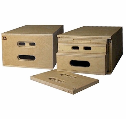 Advantage  "Set in One" Wood Apple Box Set, Nesting