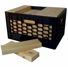 Advantage Short Wood Cribbing 2x4x11 3/4"  (35) Pieces in Milk Crate