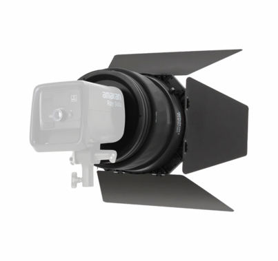 amaran Fresnel Lens and 4-Leaf Barndoor