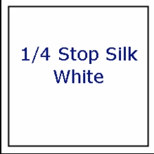 American 8x8 Quarter Stop White Silk Imitation  QBF108W