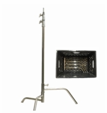 American Grip 40" C Stand w/ Removable Milk Crate Base