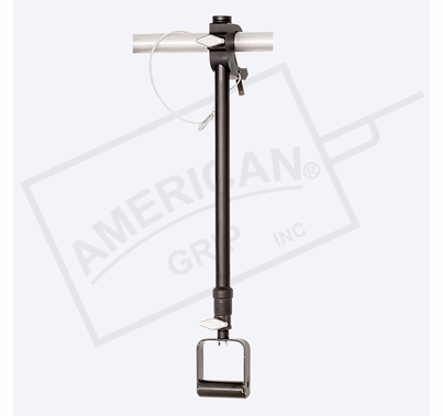 American Grip Alum Medium Duty 2' to 4' Adjustable Extension, Black
