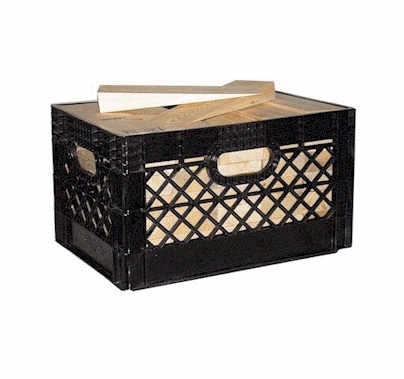 American Milk Crate with 82 Wood Wedges 2"x4"x12"    MC00