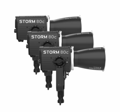 Aputure Storm 80c (3) Light Kit